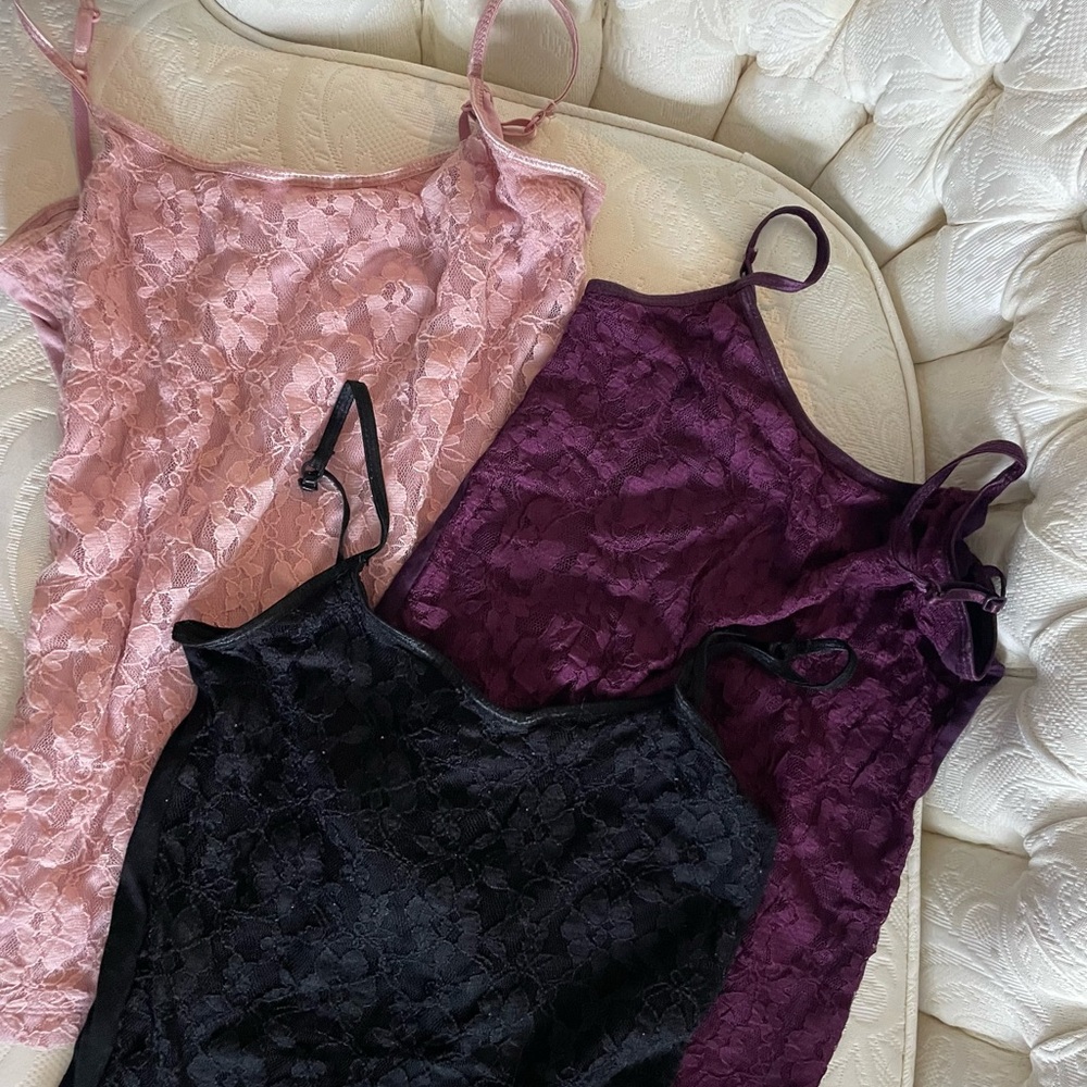 vintage lace cami set